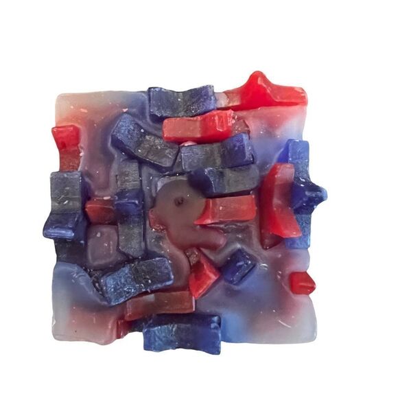 Red White and Blue Patriotic Candle by ZODAY - Picture 4 of 4